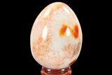 Colorful, Polished Carnelian Agate Egg - Madagascar #134561-1